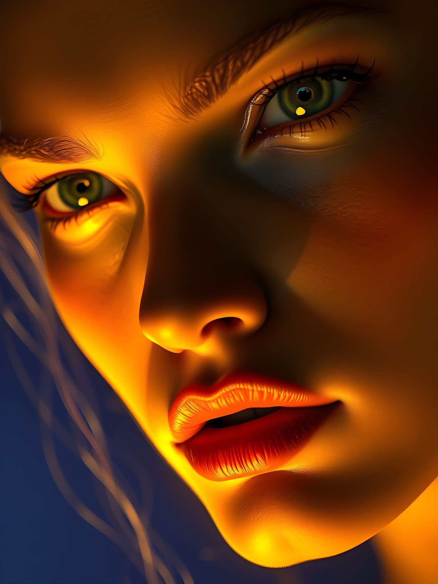 Terrified Beauty in Dark Fantasy