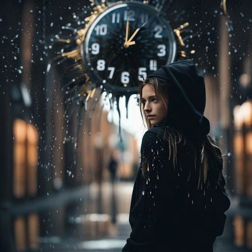 Ornate Clock Face Illustrates Passage of Time