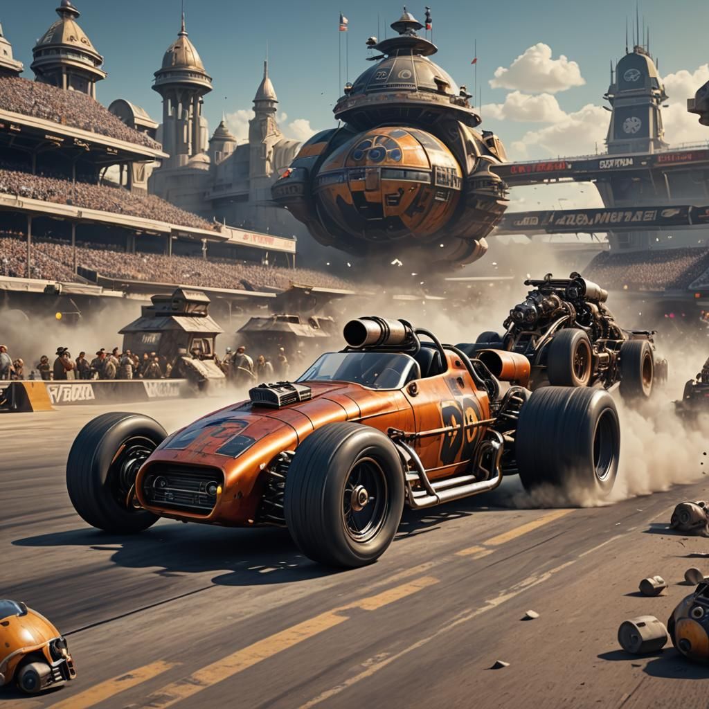 Hot Rod Pod Racer at Indy 500 in Roth Style