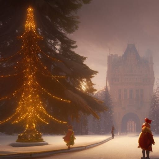 Queen Victoria's Family Celebrates Christmas: Art Nouveau St...