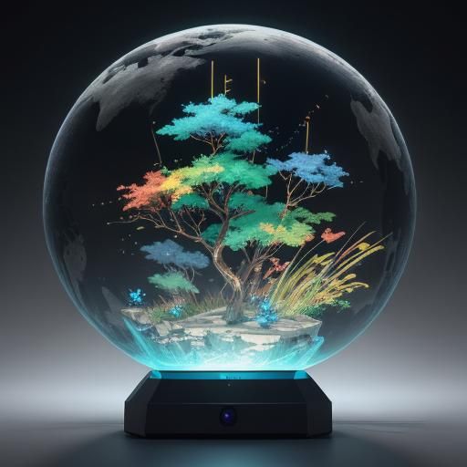 Detailed 3D Anime Snowflakes Inspired by WLOP