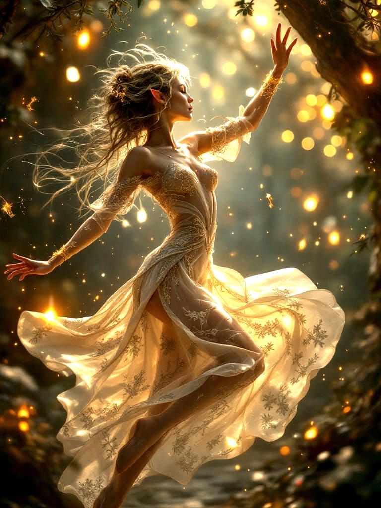 Enchanting Elf Maiden's Magical Dance