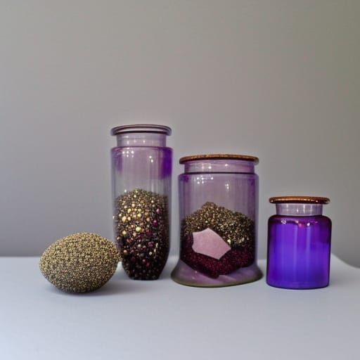 Pearls and Pyrite in Beach Glass Frames