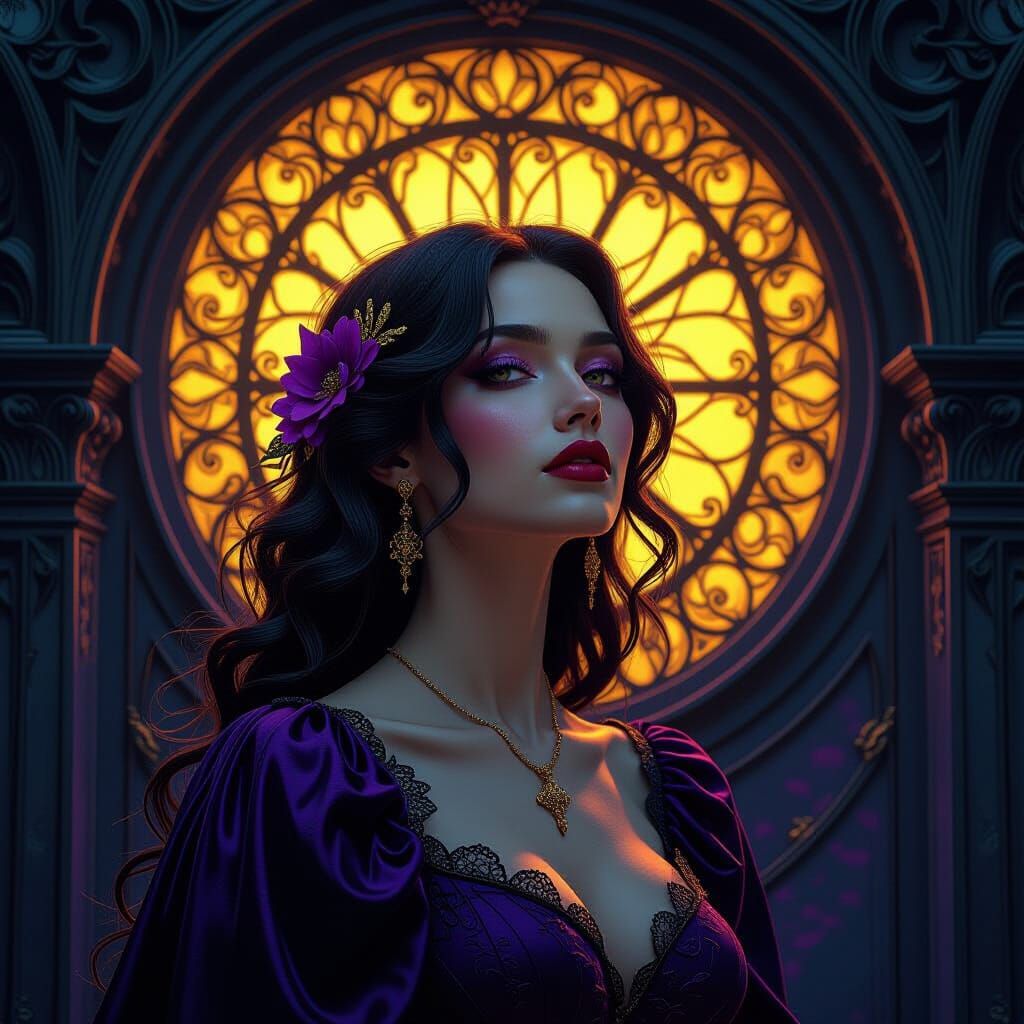 Dark Fantasy Masterpiece with Dynamic Lighting