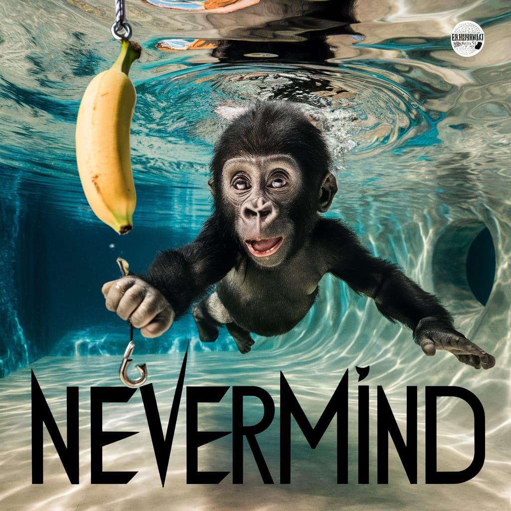 Baby Gorilla's Underwater Quest for a Banana