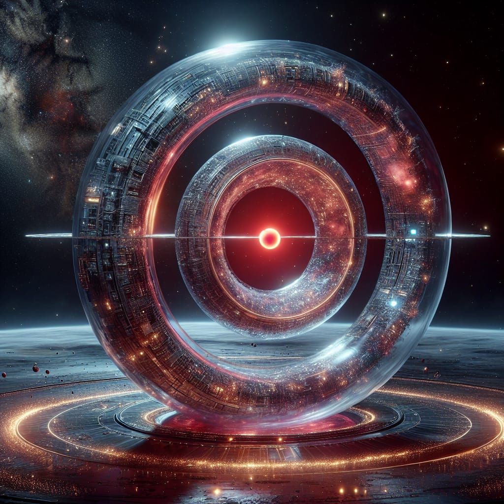 Glass Torus Orbiting a Red Dwarf Star