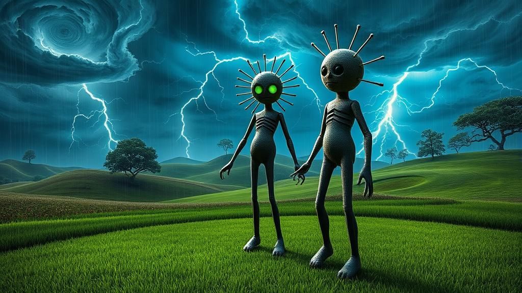 Surreal Voodoo Doll Golf Course Nightmare