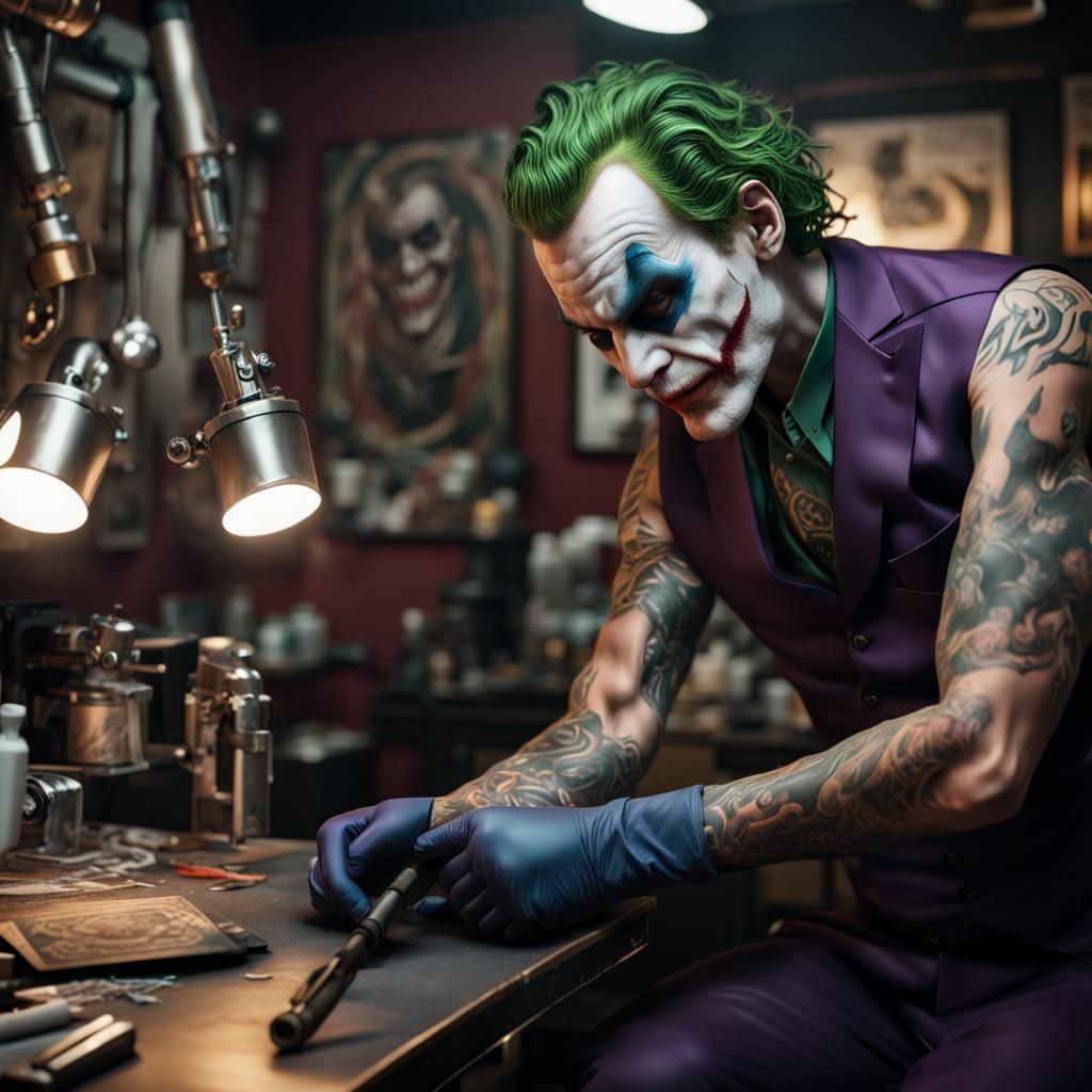 Joker's new tattoo