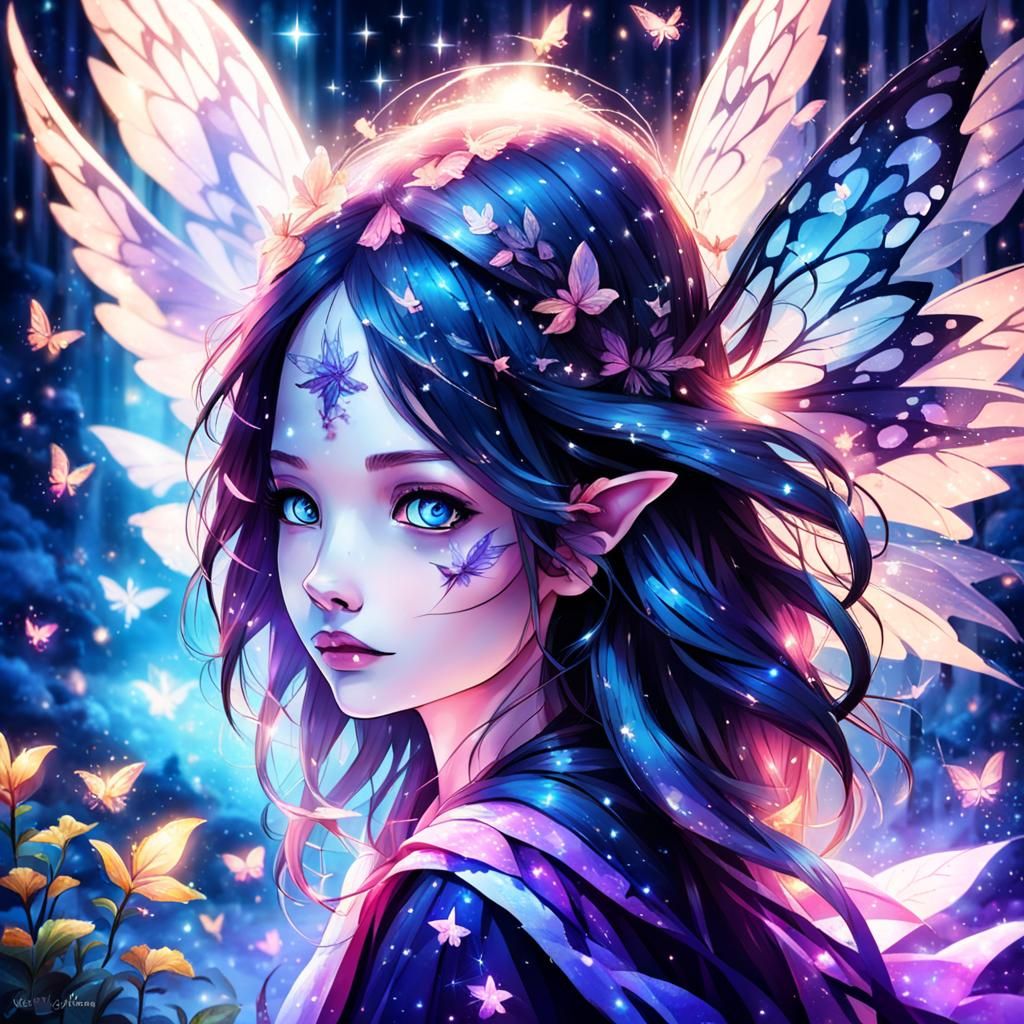 Enchanting Dark Fairy with Shadow Magic