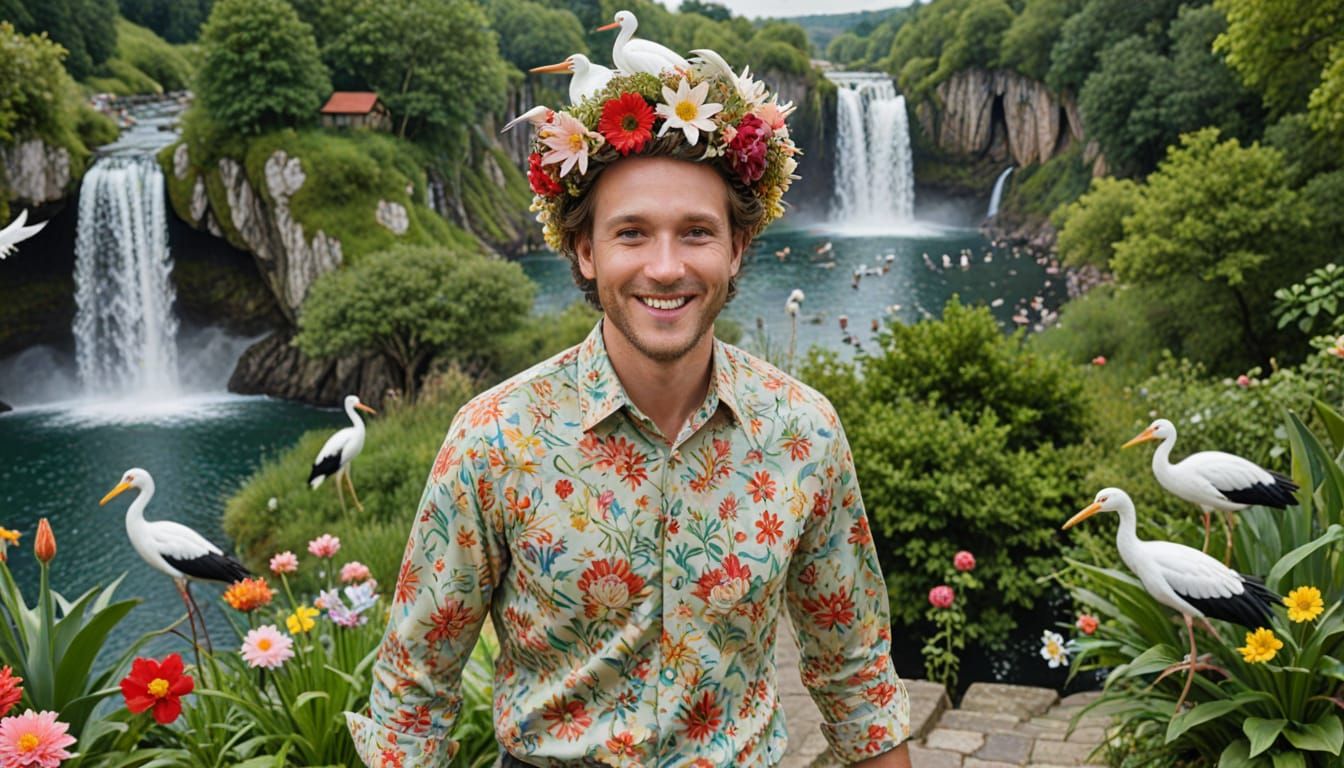 Floating Utopian City Inspired by Bosch and Haeckel