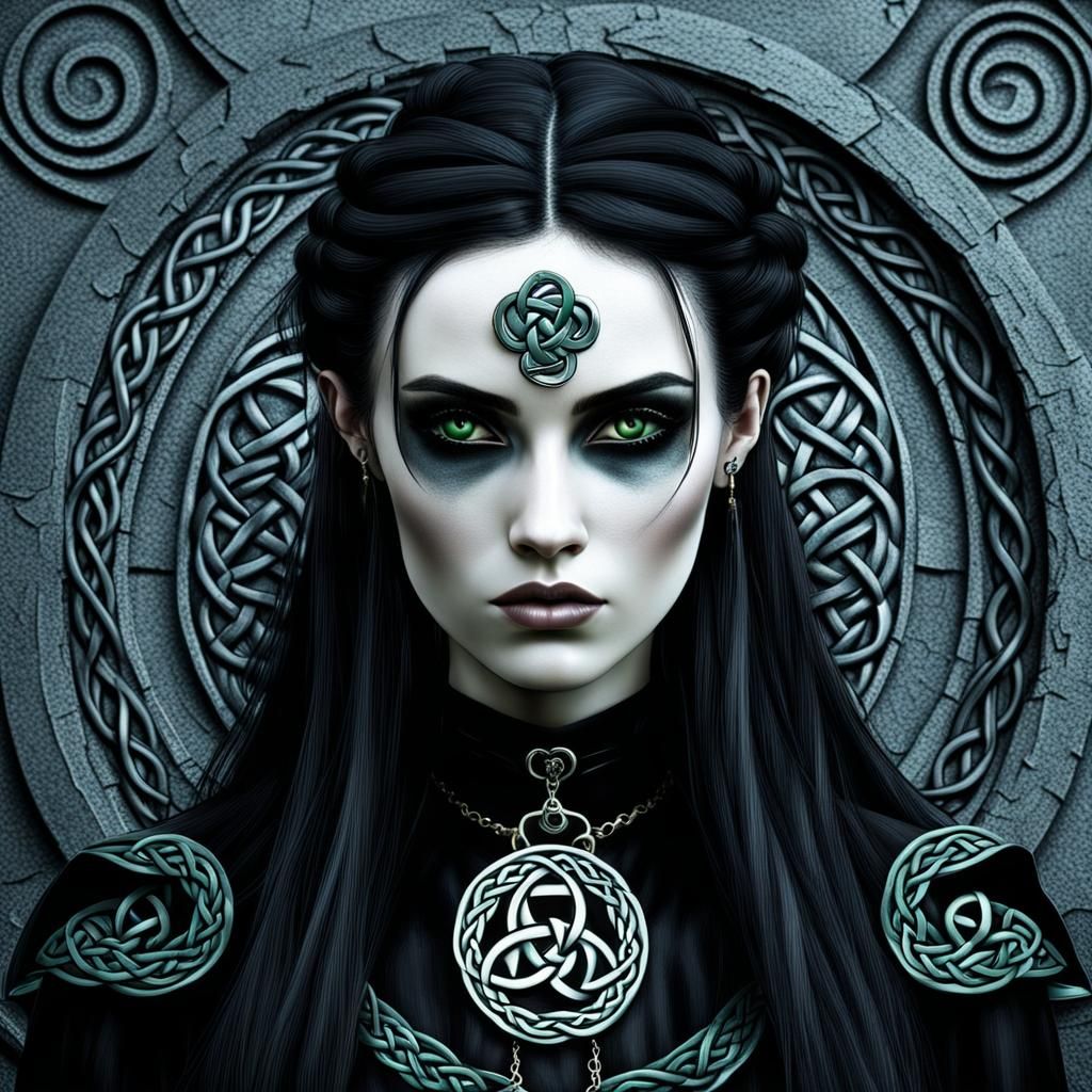 Gothic Celtic Female Portrait