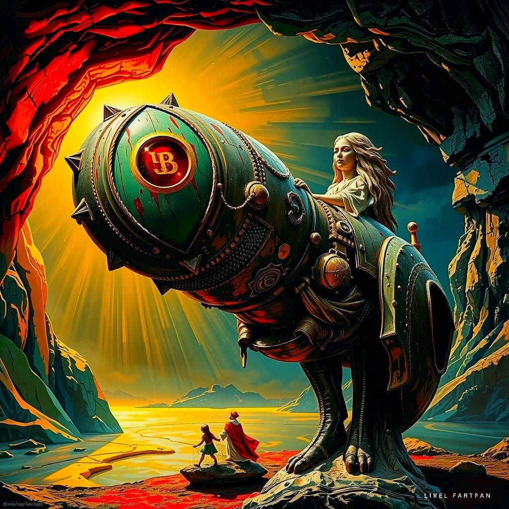 Hyperrealistic Sculpture Grandeur With Dynamic Lighting