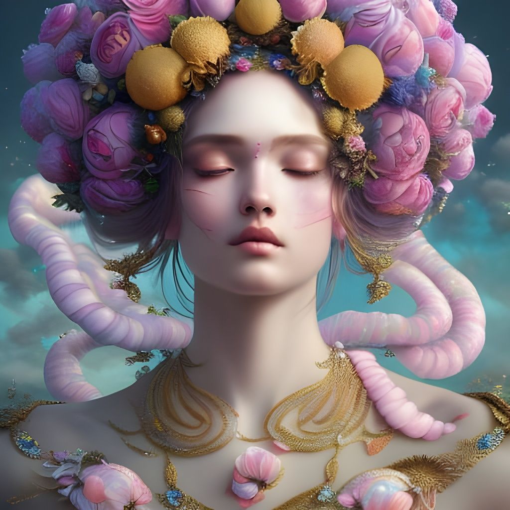 Venus Emerges: A Hyperdetailed Fantasy Art Piece