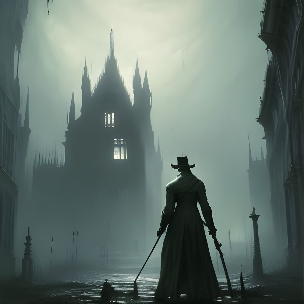 Creepy Victorian London Nightmare in Horror Style