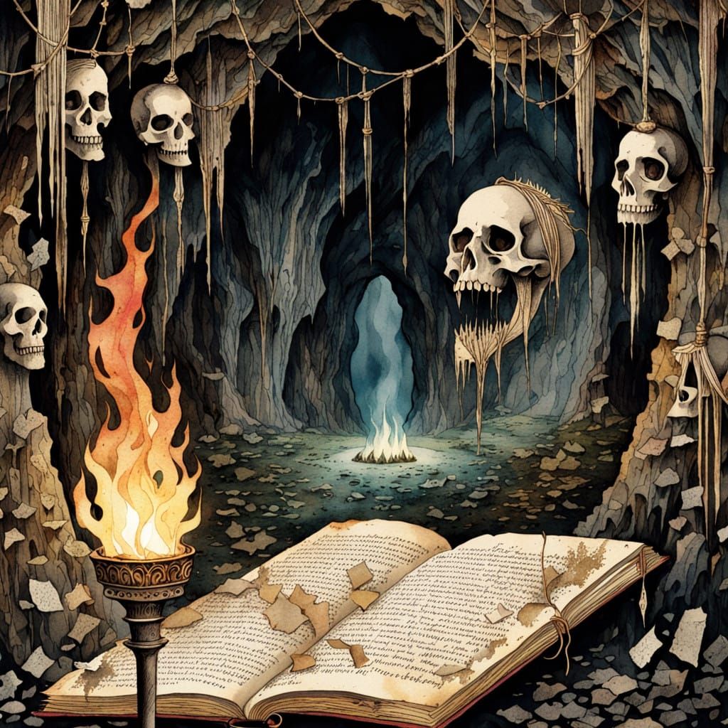 Forgotten God in Watercolor, Storybook Style