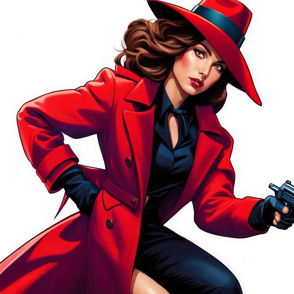 Ana de Armas as Carmen Sandiego AI Portrait