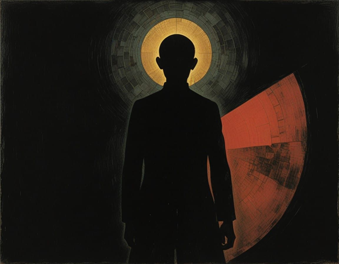 Self Sabotaging Patterns Revealed in Dark Geometric Art