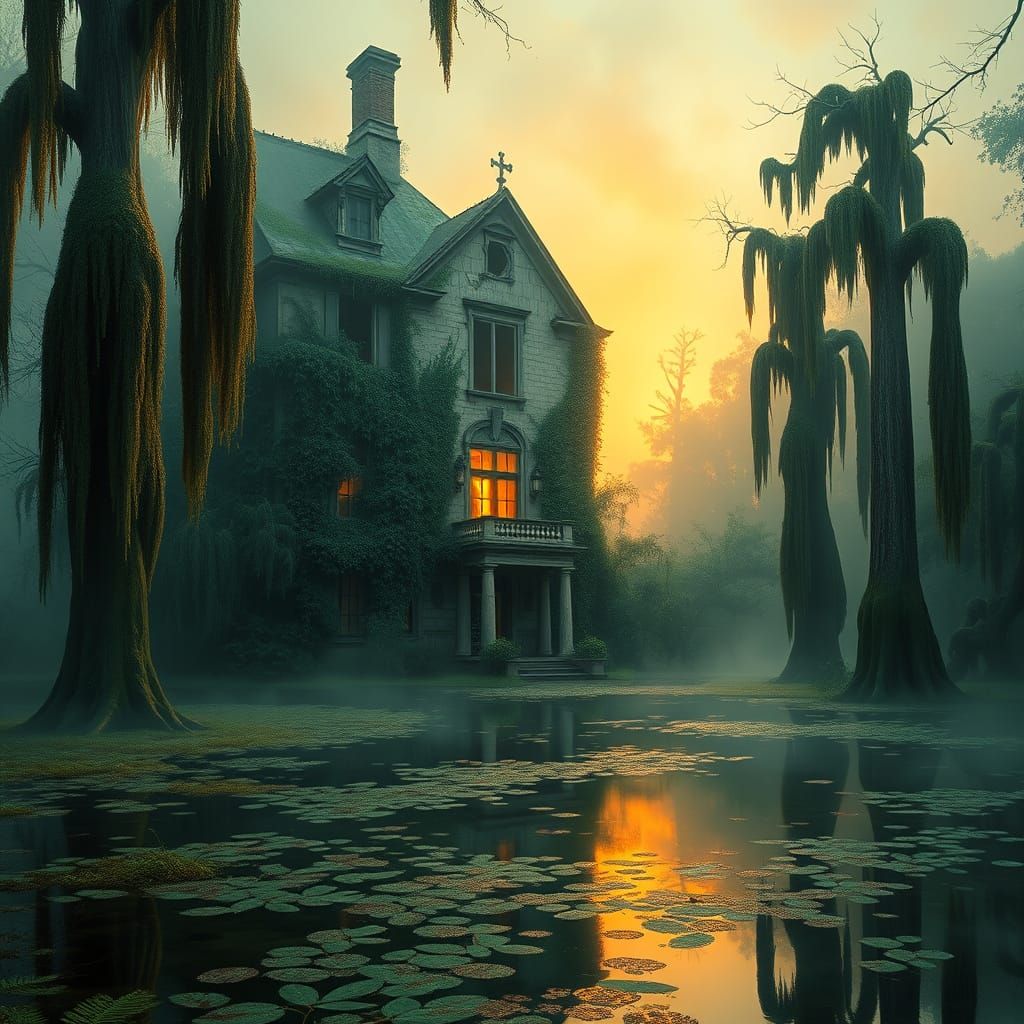 Hidden in the swamp.