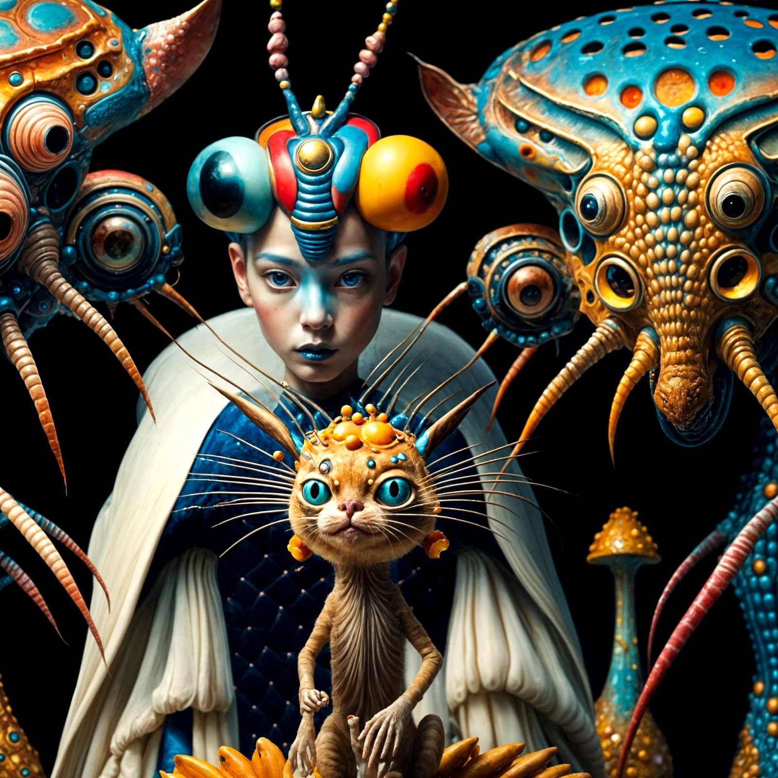 Abstract Alien Portraits: Bizarre Creatures in a Surreal Uni...