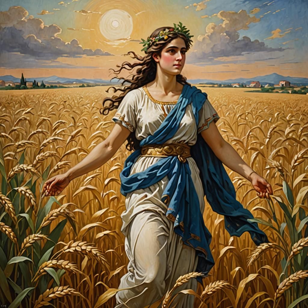 Demetra, the Greek goddess of agriculture (2)