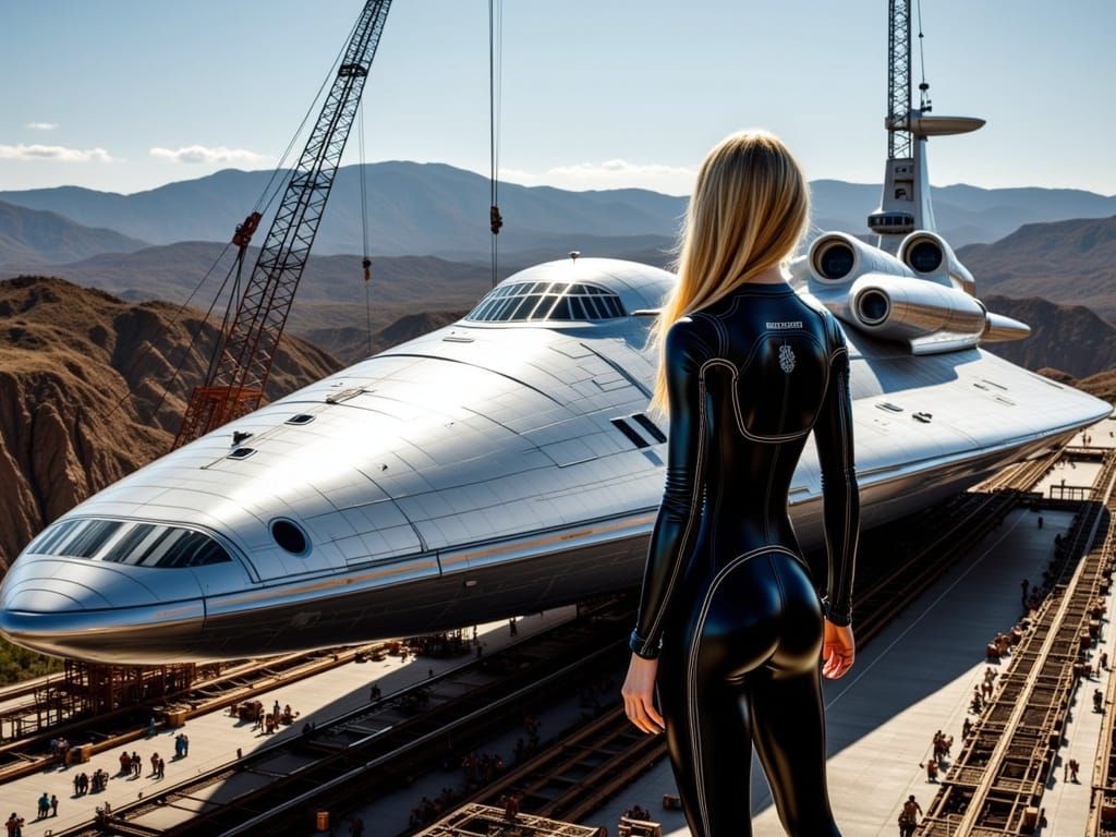 Futuristic Starship Construction in Colorado Springs