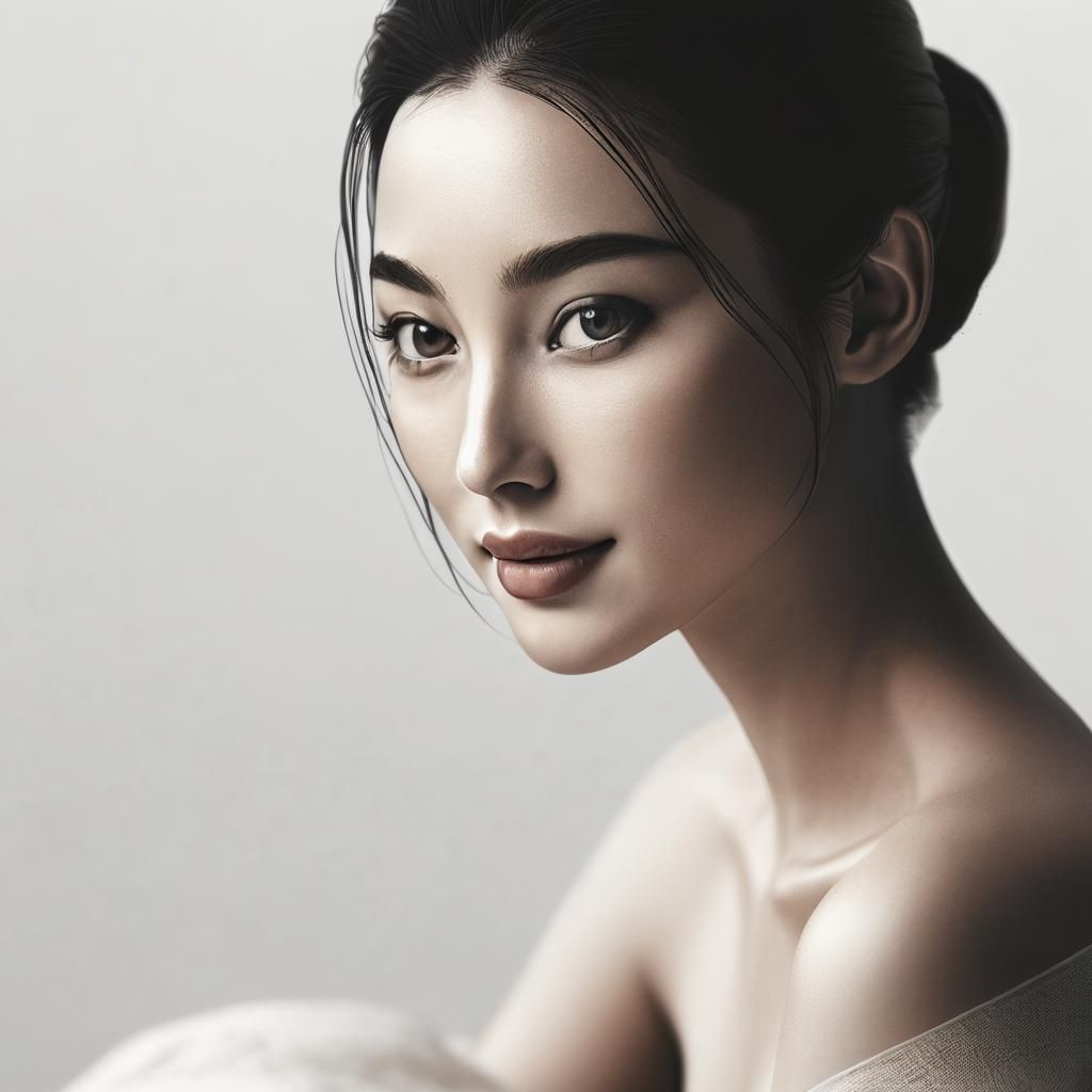 Simple Minimalist Art Line Drawing - Mona Lisa