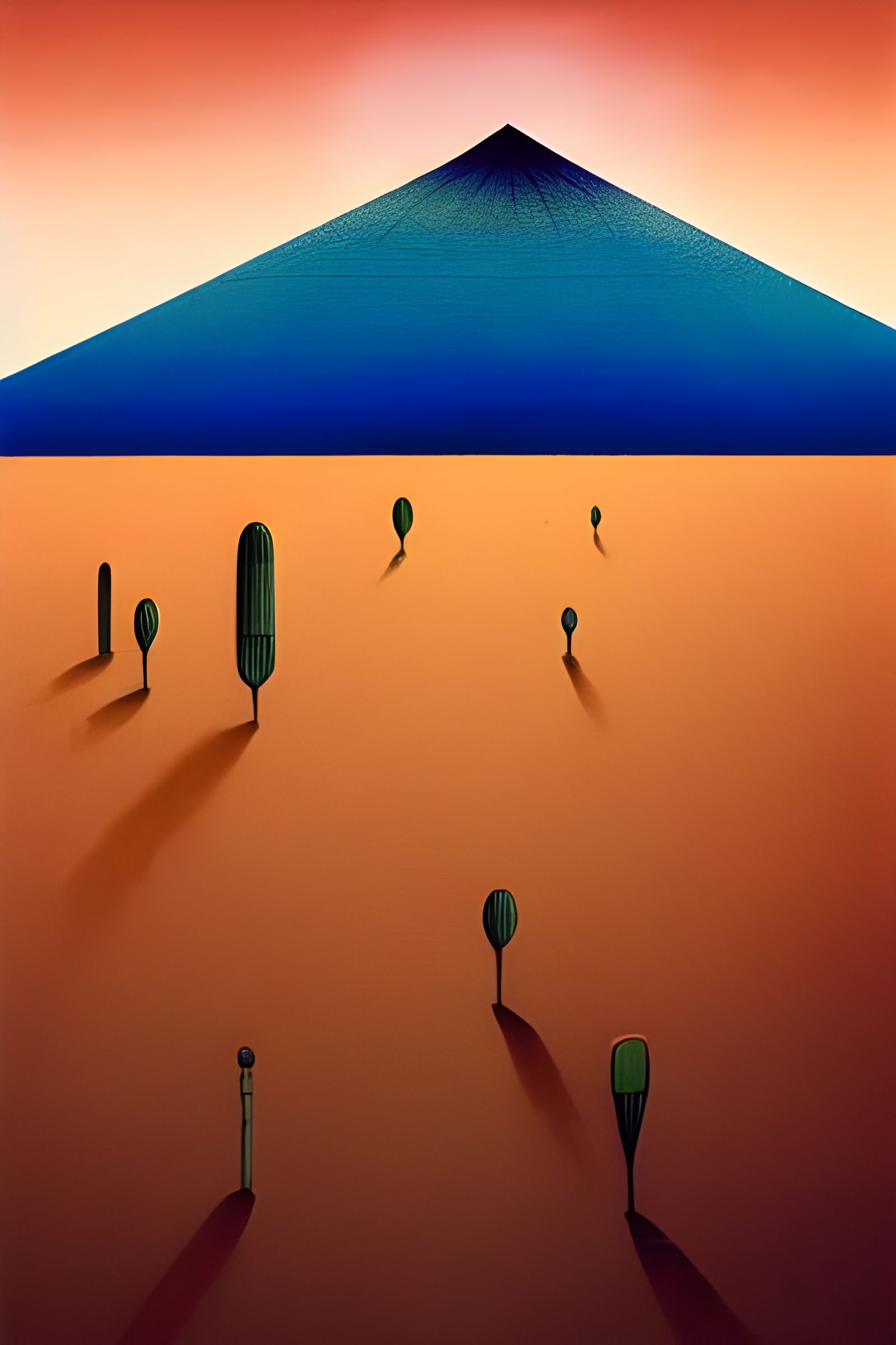 Desert Ziggurat: Photorealistic Digital Illustration