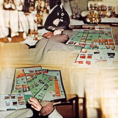 Hitler Plays Monopoly: A Satirical Image