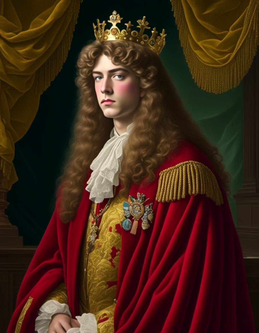 King George IV Underwater Portrait in Erotic Art Style