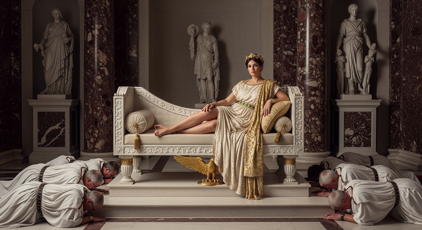 Empress Messalina Lounging: Regal Homage in Rome