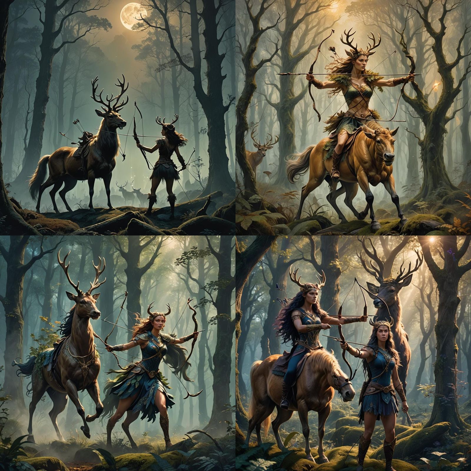 Centaur Huntress with Bow and Arrow