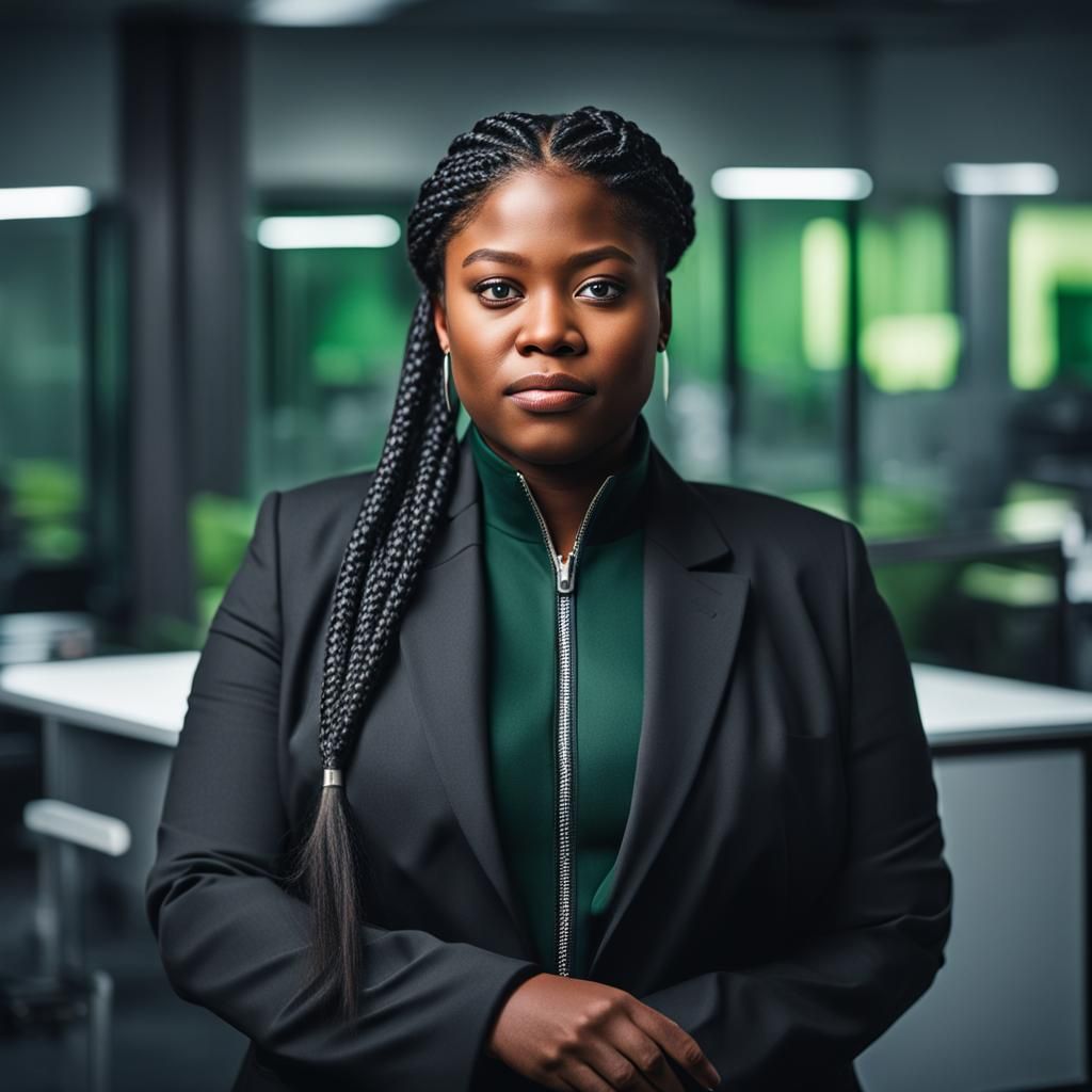 Professional Photo of Black Woman in Business Suit