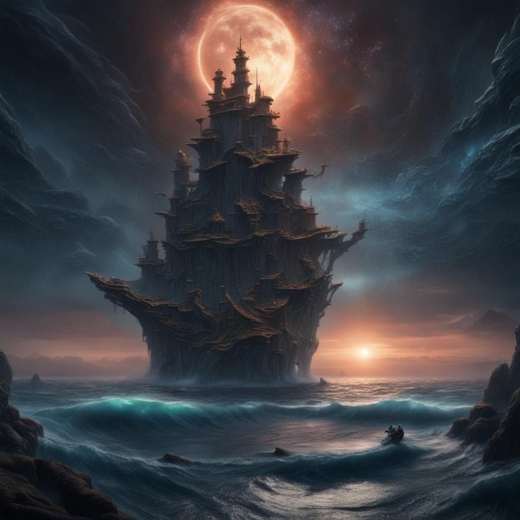 Fantastical Tower Emerges from the Deep Sea