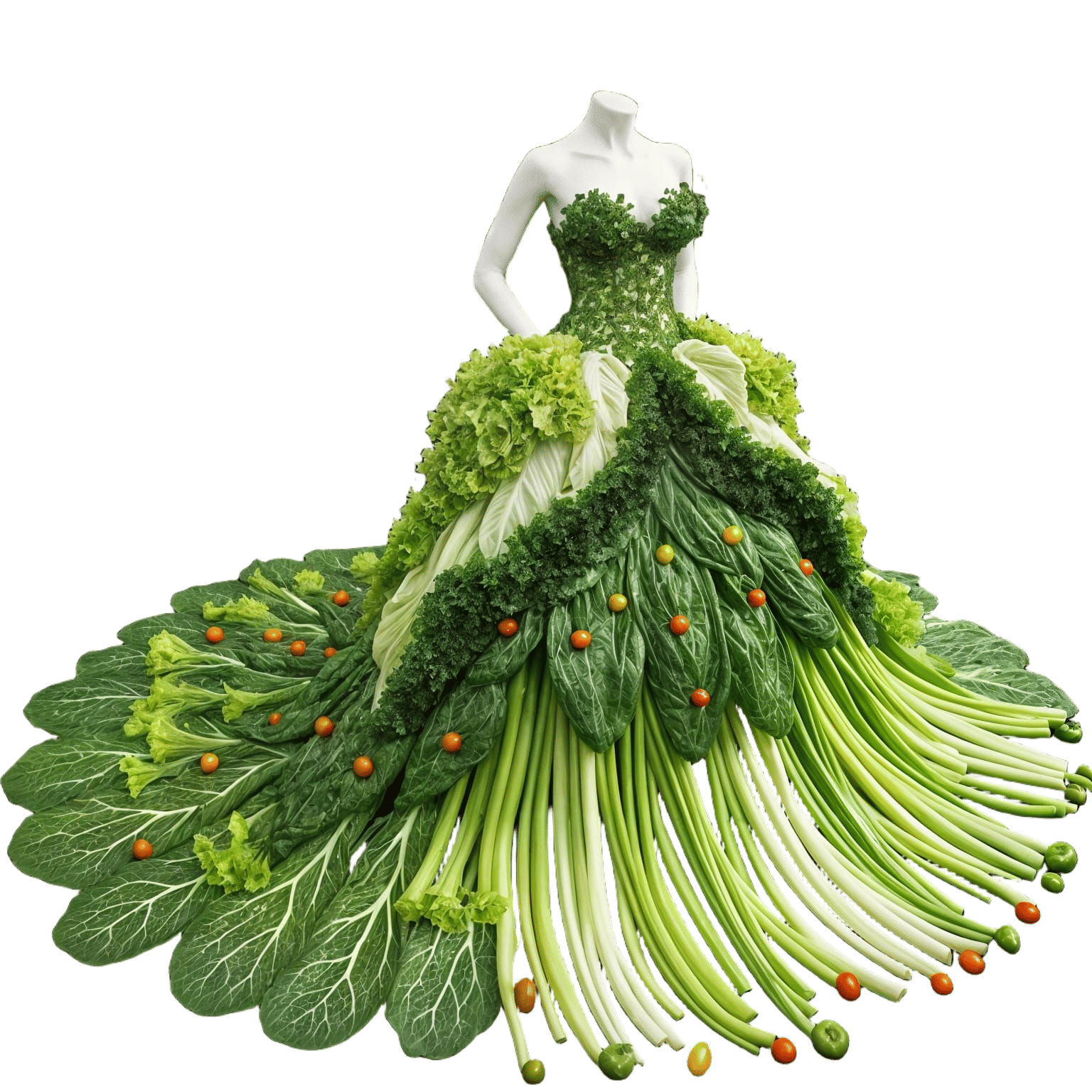 Ethereal Green Goddess at a Grand Event