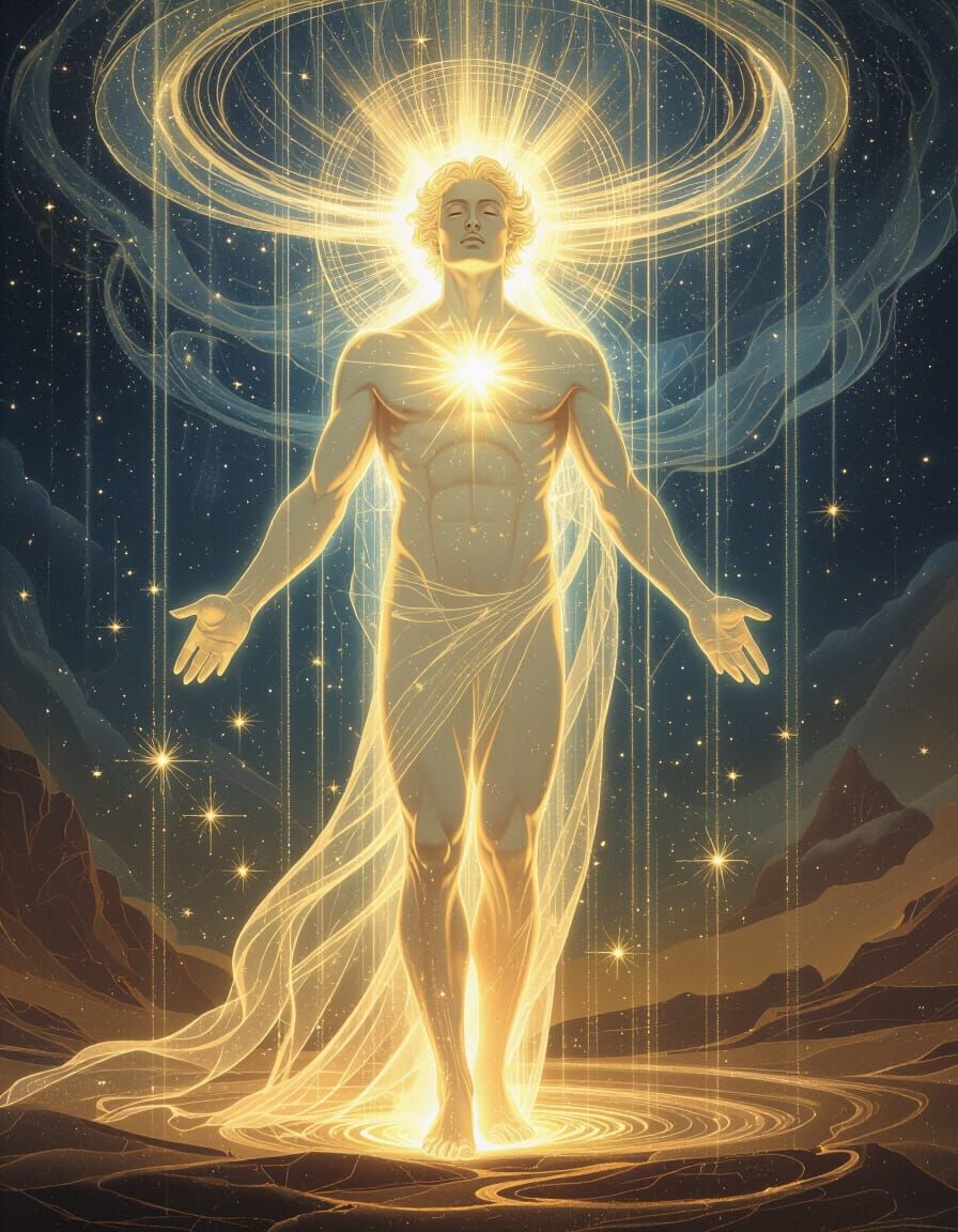 Ethereal Adam Ascends in Cosmic Landscape