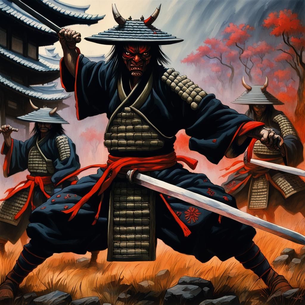 Samurai Army Confronts Darkness in Haunted Rokugan Village