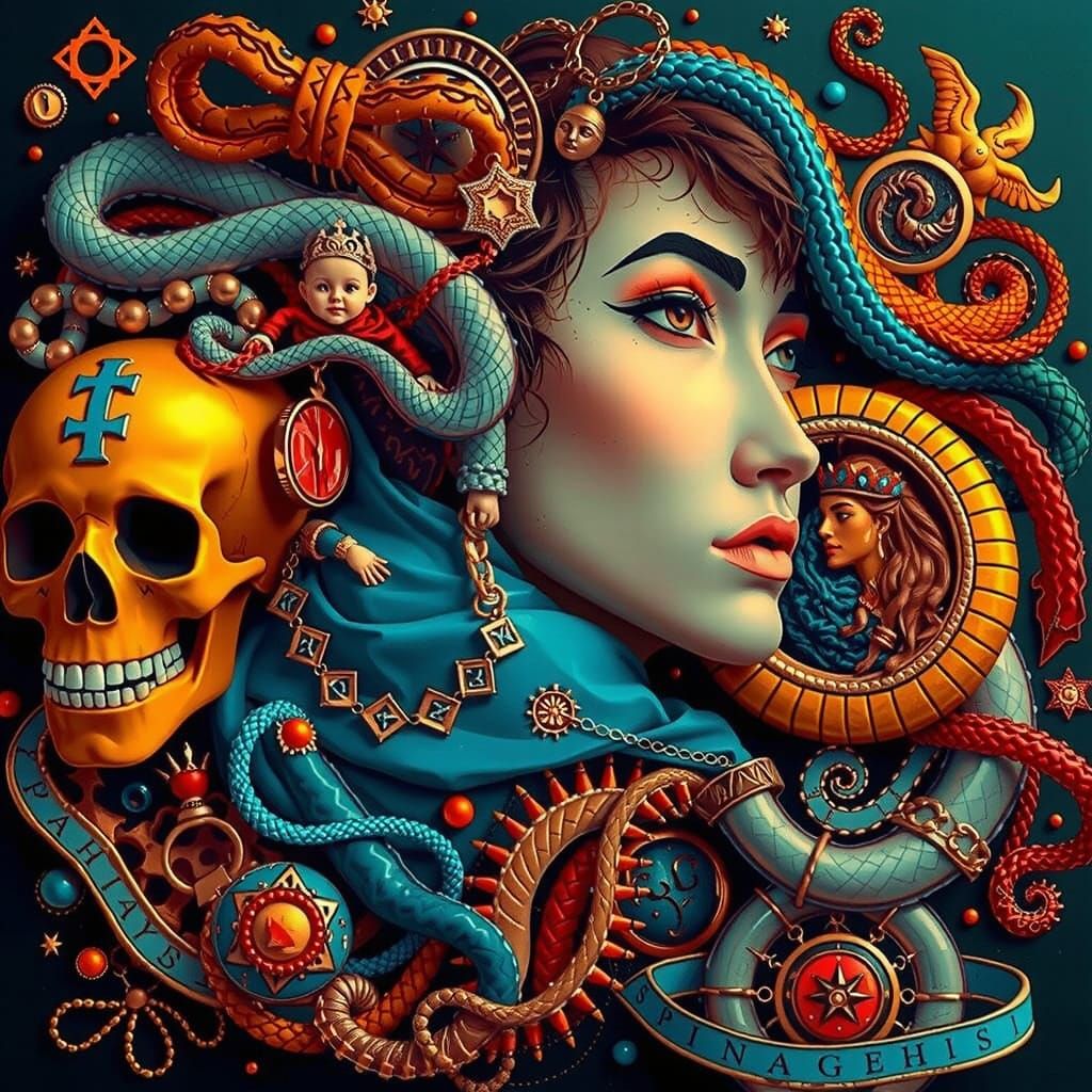 Man, Woman, Birth, Death, Infinity Symbolism