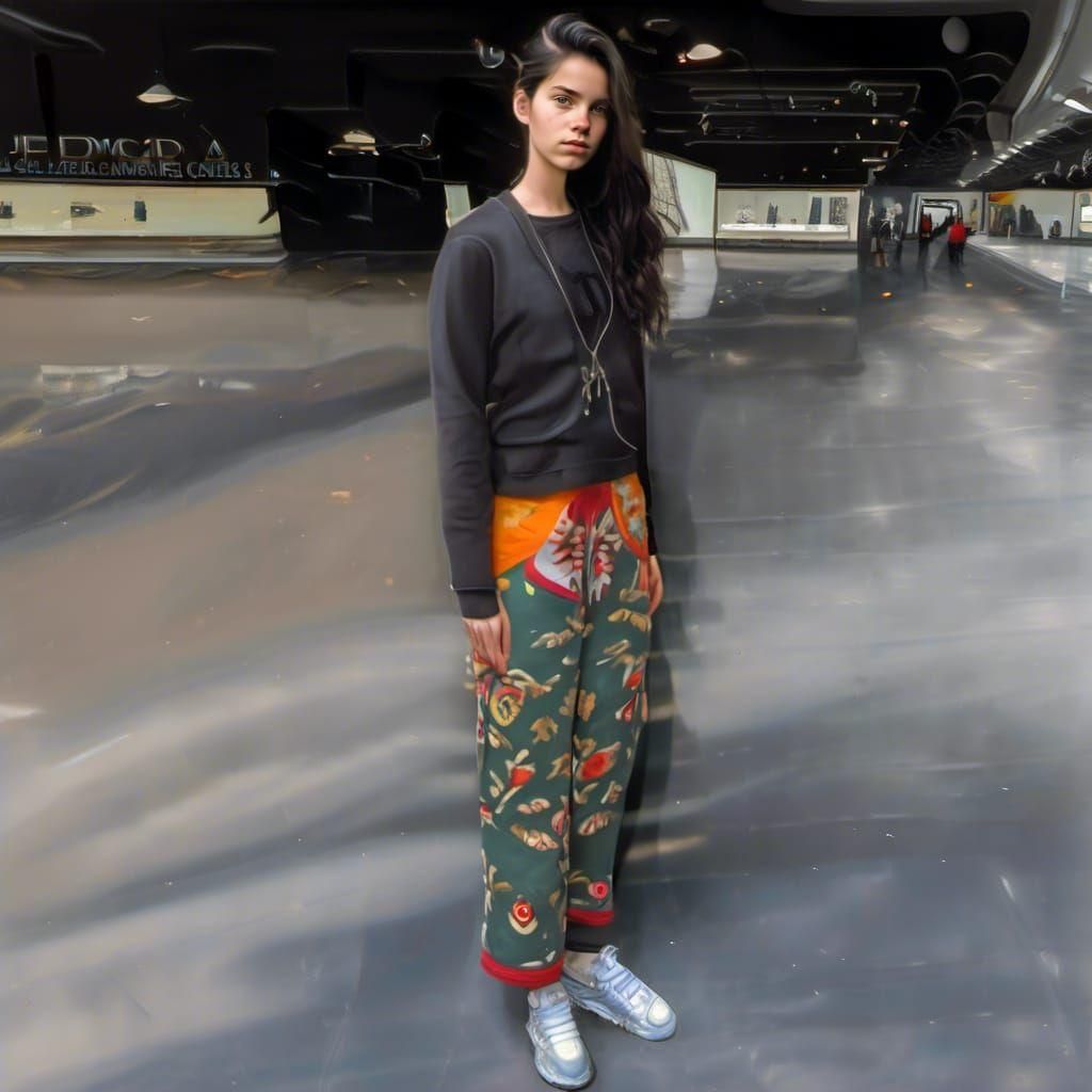 Hyperrealistic Portrait of a Girl with Studio Lighting