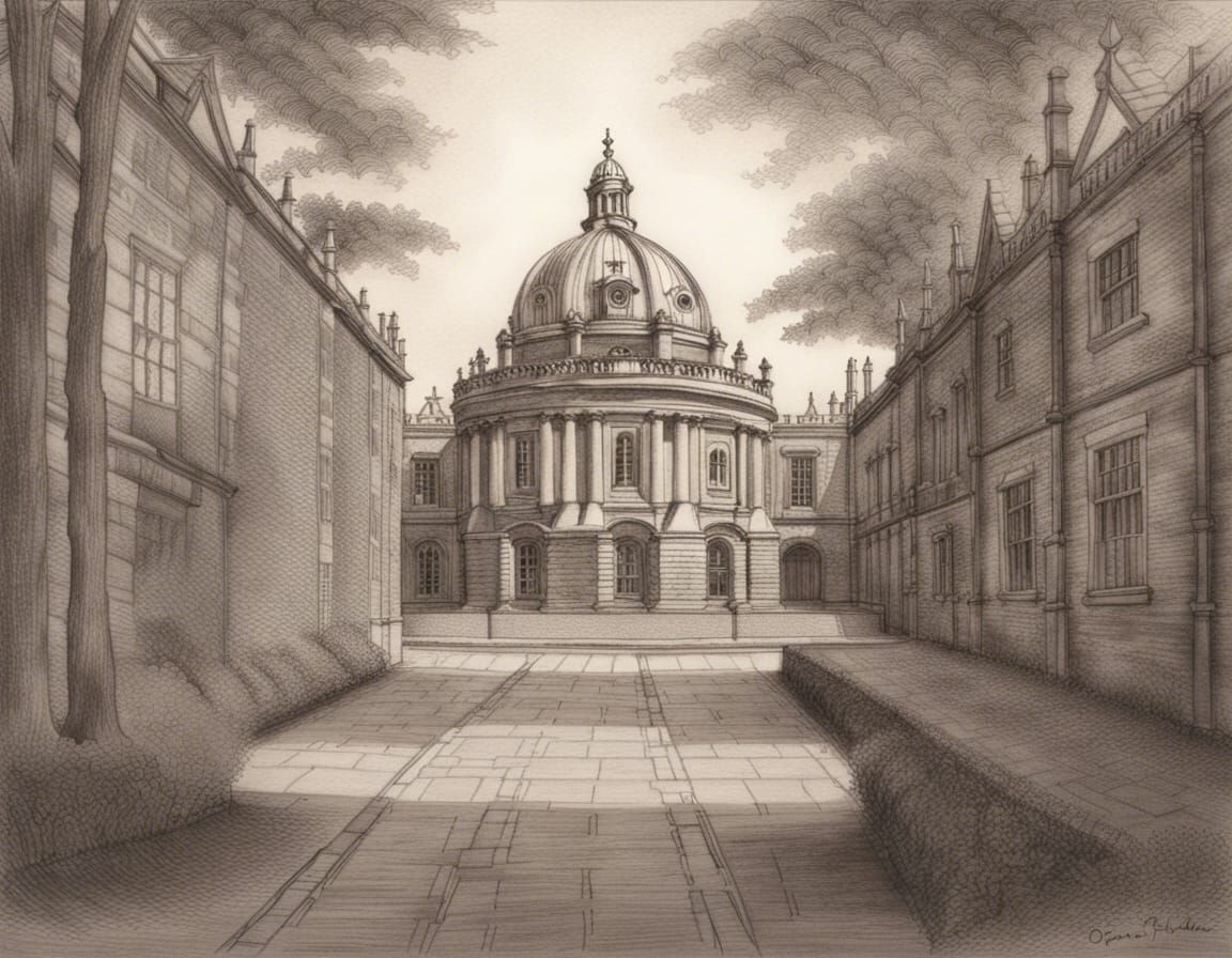 Oxford University in Dark Academia Style