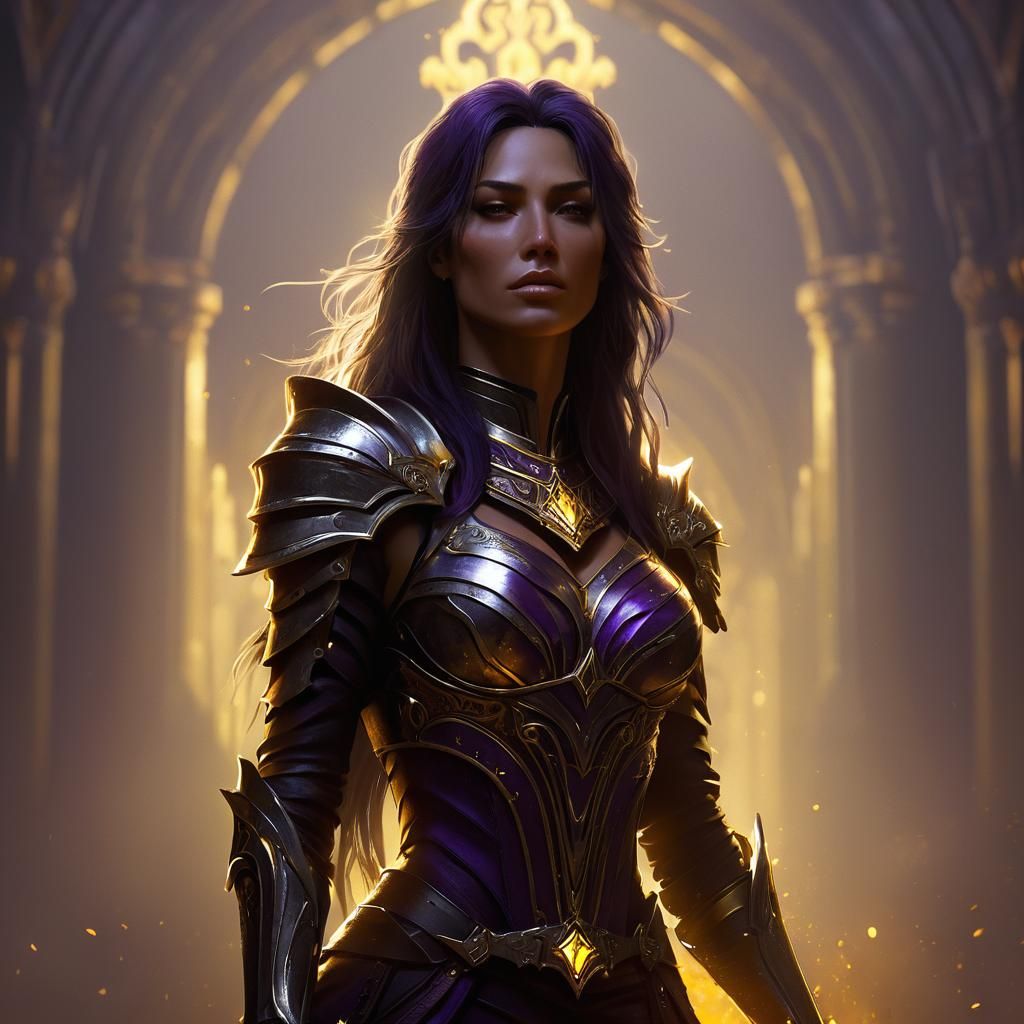 Captive Woman in Torn Armor, Dark Fantasy Art