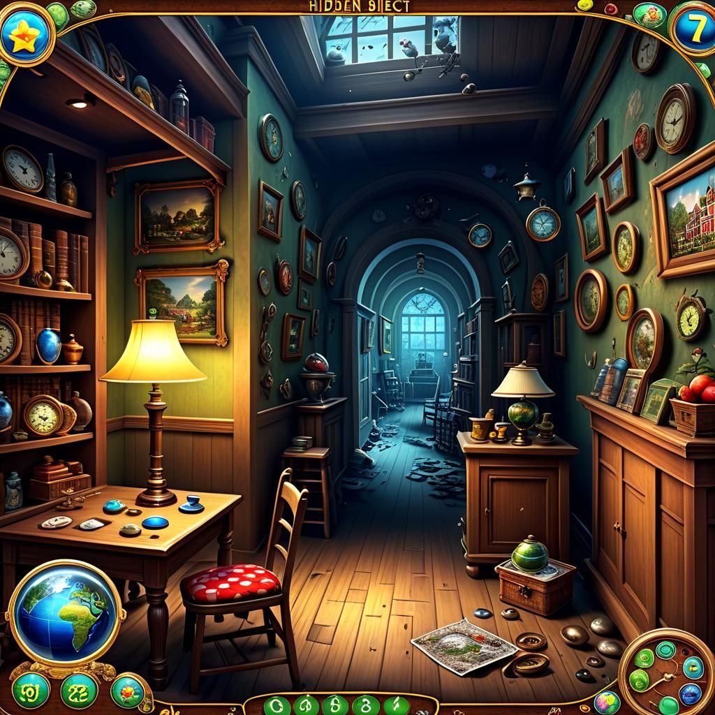 Hidden object picture game