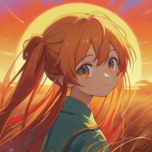 Hatsune Miku in Maasai Shuka: Anime Portrait