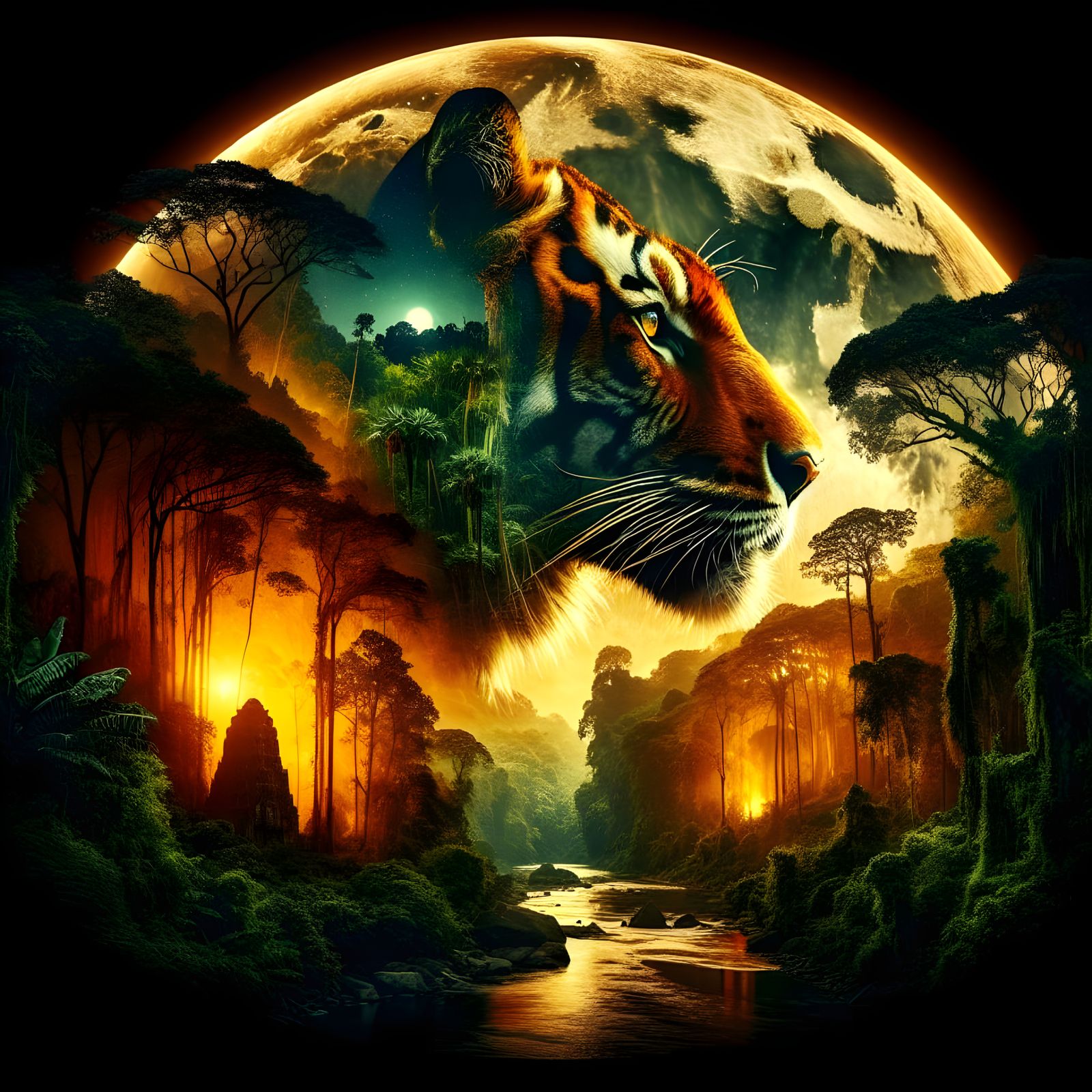 Target Tiger Burning Bright In The Forest Of The Night: Homa...