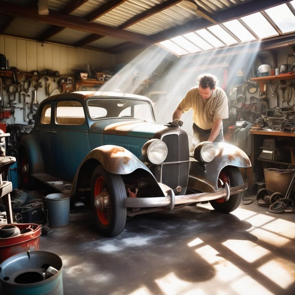 A Gritty Mechanic Under Heavenly Sunlight