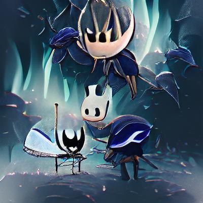 Hollow Knight Game Character Illustration