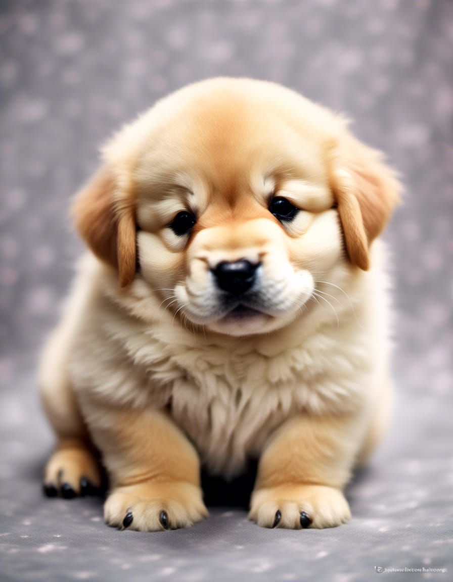 Cute, Obese, Snuggly Baby Golden Retriever