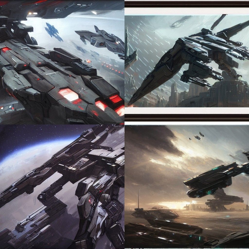 Futuristic Scene in Gavin Rothery Style