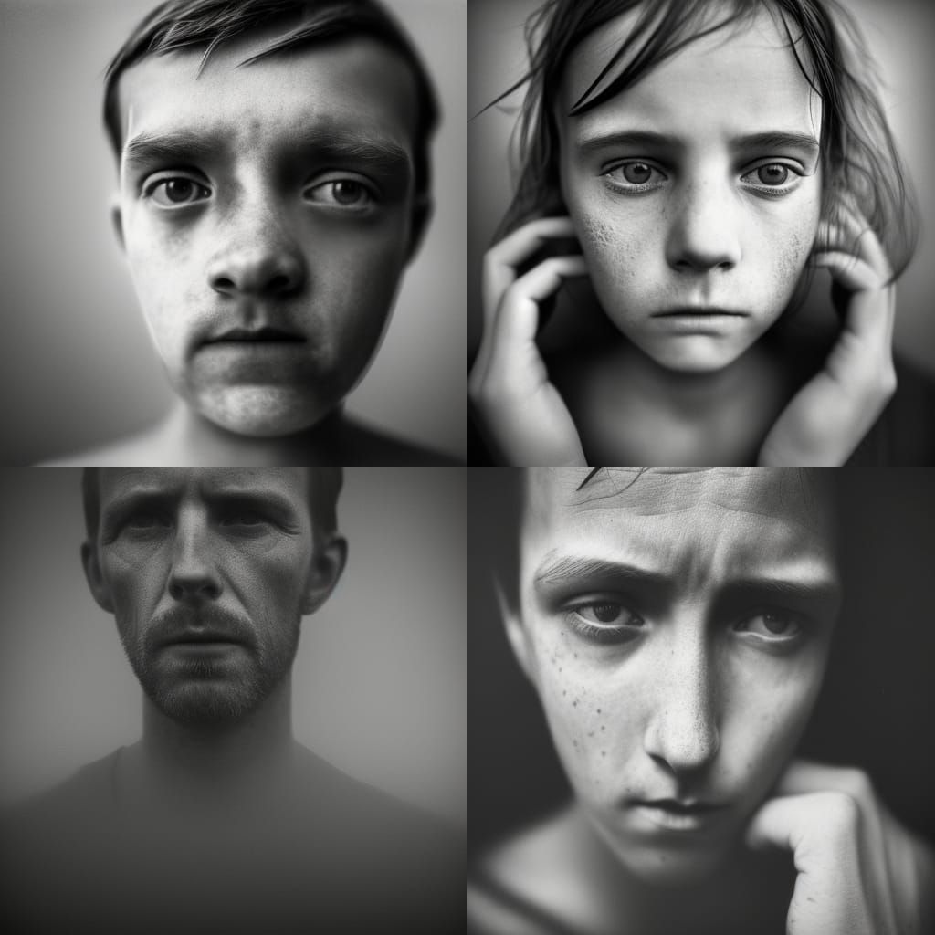 Poignant Portrait Evokes Loneliness and Sadness