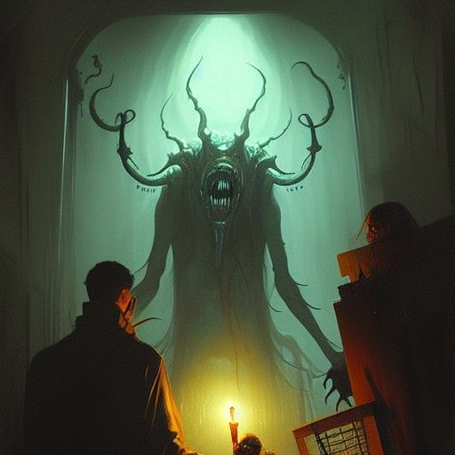 Sinister Eldritch Horror Monster Under Bed