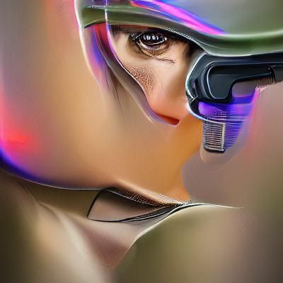 Futuristic Female Soldier: Detailed 8K Digital Art